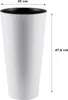 Pot de fleurs Prosperplast TUBUS SLIM blanc brillant 25 cm Voir les images du produit 12