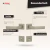 DOMINO Türgriff Drückergarnitur WC - Badezimmer Set | mit Produktbild-Vorschau 7