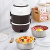 elektrische Lunchbox Edelstahl     2 L Reiskocher 3 Schicht Produktbild-Vorschau 4
