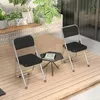 Klappstuhl 1er Set Lounge-Sessel mit Polster Besuchersstuhl Produktbild-Vorschau 7
