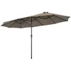 A double patio umbrella is shown against a white background. Náhled obrázku produktu