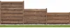 WOODTEX Braun 180x180 cm Sichtschutzzaun, Gartenzaun aus Produktbild-Vorschau 1