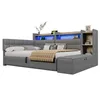 Divano letto Merax Daybett 140x200 cm, divano letto con 2 Anteprima dell’immagine prodotto 9