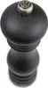 A close-up, top-down view of a black pepper mill on a white background. Produktbild-Vorschau
