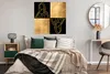 MuchoWow® Poster Alte Meister - Collage - Gold 100x100 cm - Produktbild-Vorschau 4