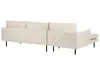 BELIANI 4-Sitzer Ecksofa Hellbeige Samt L-Förmig mit Produktbild-Vorschau 5