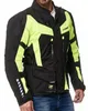Lange Motorradjacke mit Protektoren und auffälligen Neon Produktbild-Vorschau 2