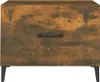 vidaXL Couchtisch mit Metallbeinen Räuchereiche 50x50x40 cm Produktbild-Vorschau 5