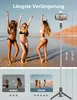 Selfie-Stick-Stativ mit 2 Fülllichtern, 114 cm verbessertes Produktbild-Vorschau 3