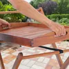 CASARIA® Carrello da Cucina Portavivande in Legno di Acacia Anteprima dell’immagine prodotto 4