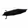 vidaXL Parasol do montażu na ścianie z metalowym drążkiem Podgląd zdjęcia produktu 14