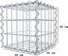 Gabione 30 cm x 30 cm x 30 cm (L x H x T), Maschenweite 5 Produktbild-Vorschau 2