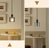 ZMH lampada a sospensione tavolo da pranzo in vetro nero 1 Anteprima dell’immagine prodotto 10