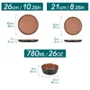 10,25 Zoll Essteller, 8 Zoll Dessertteller, 780ML Schale Voir les images du produit