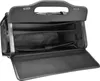 The interior of an open black pilot case with multiple compartments and pockets. Produktbild-Vorschau
