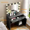 Coiffeuse avec éclairage LED, luminosité réglable, avec Voir les images du produit 3