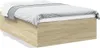 vidaXL Bettgestell Sonoma-Eiche 120x200 cm Holzwerkstoff Produktbild-Vorschau 1