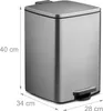 Relaxdays Mülleimer Küche, 20 Liter, entnehmbarer Produktbild-Vorschau 4
