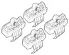 NORDRIVE Dachträgerfuß N21183 Fahrzeugdach für AUDI A4 B9 Produktbild-Vorschau 1