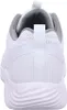 The back view of a white athletic shoe. Produktbild-Vorschau