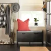 An entryway with a shoe bench, coat rack, and window. Anteprima dell’immagine prodotto