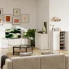 Meuble TV HOMCOM, meuble TV brillant avec 4 portes à Voir les images du produit 2