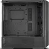 An interior view of an empty black computer tower case. Náhled obrázku produktu