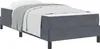 vidaXL Letto a molle con materasso grigio scuro 90 x 200 cm Anteprima dell’immagine prodotto 1