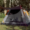 vidaXL Kuppel-Campingzelt 5 Personen Grau und Orange Quick Produktbild-Vorschau 2