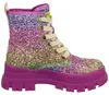 Buffalo Damen Plateau Schnürboot vegan pink fuchsia Produktbild-Vorschau 5