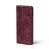 A burgundy flip case for a Google Pixel 7 Pro, shown from the side. Produktbild-Vorschau