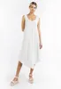 Vestido tipo slip para mujer, marca IDONY, color blanco, Vista previa de la imagen del producto 3