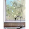 Statická okenná fólia 90x50 cm - Listy 3D - Fólia na okno s Náhľad obrázku produktu 5