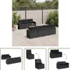 The Living Store 8-tlg. Garten-Sofagarnitur mit Kissen Produktbild-Vorschau 1