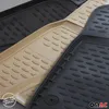 Three car floor mats in different colors are shown in a close-up view. Produktbild-Vorschau