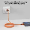 USB-C Kabel Nylon Schnell Ladekabel Datenkabel für Samsung Produktbild-Vorschau 2