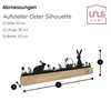 UNUS Deko Ostern Aufsteller Holz Metall Osterhasen Produktbild-Vorschau 6