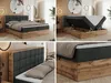 MKS MEBLE Boxspringbett 140x200 mit Bettkasten Eiche, Produktbild-Vorschau 2