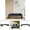The Living Store Gartenhocker Grau 120x80 cm Massivholz Produktbild-Vorschau 1