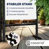 CASARIA® Paravent 4-teilig 180x163cm Weiß Produktbild-Vorschau 3