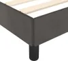 vidaXL Rám postele bez matraca tmavosivý 140x200 cm zamat Náhľad obrázku produktu 5