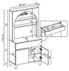 Roomart VENEDIK Küchenschrank 90 cm breit, Weiß Produktbild-Vorschau 6