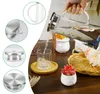 Wasserkaraffe 1,5L Glaskaraffe mit Edelstahldeckel, Bürste Produktbild-Vorschau 3
