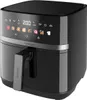 A black air fryer with a digital display and a handle. Anteprima dell’immagine prodotto
