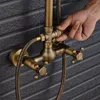 A hand is adjusting a vintage-style shower faucet. Náhled obrázku produktu
