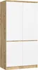 Akord Armadio 4 Ante In Rovere/Bianco 90X51X180 Cm Anteprima dell’immagine prodotto 1
