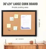 SucceBuy 36x24 Zoll Korktafel, Pinnwand mit MDF-Rahmen, Produktbild-Vorschau 3