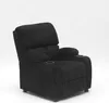 A black recliner chair with cup holders is shown against a white background. Anteprima dell’immagine prodotto