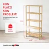 Grafner Badregal Regal Holzregal, mit 5 Etagen aus Bambus, Produktbild-Vorschau 4