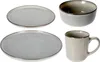 A set of tableware including two plates, a bowl, and a mug, arranged on a white background. Podgląd zdjęcia produktu
